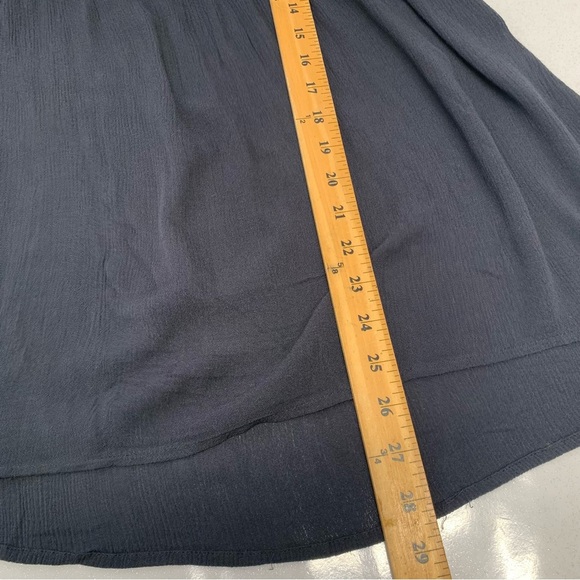 Eyeshadow Empire Top Woman Small  Blue Floral Embroidery Flowy Boho Casual Light - Picture 9 of 9